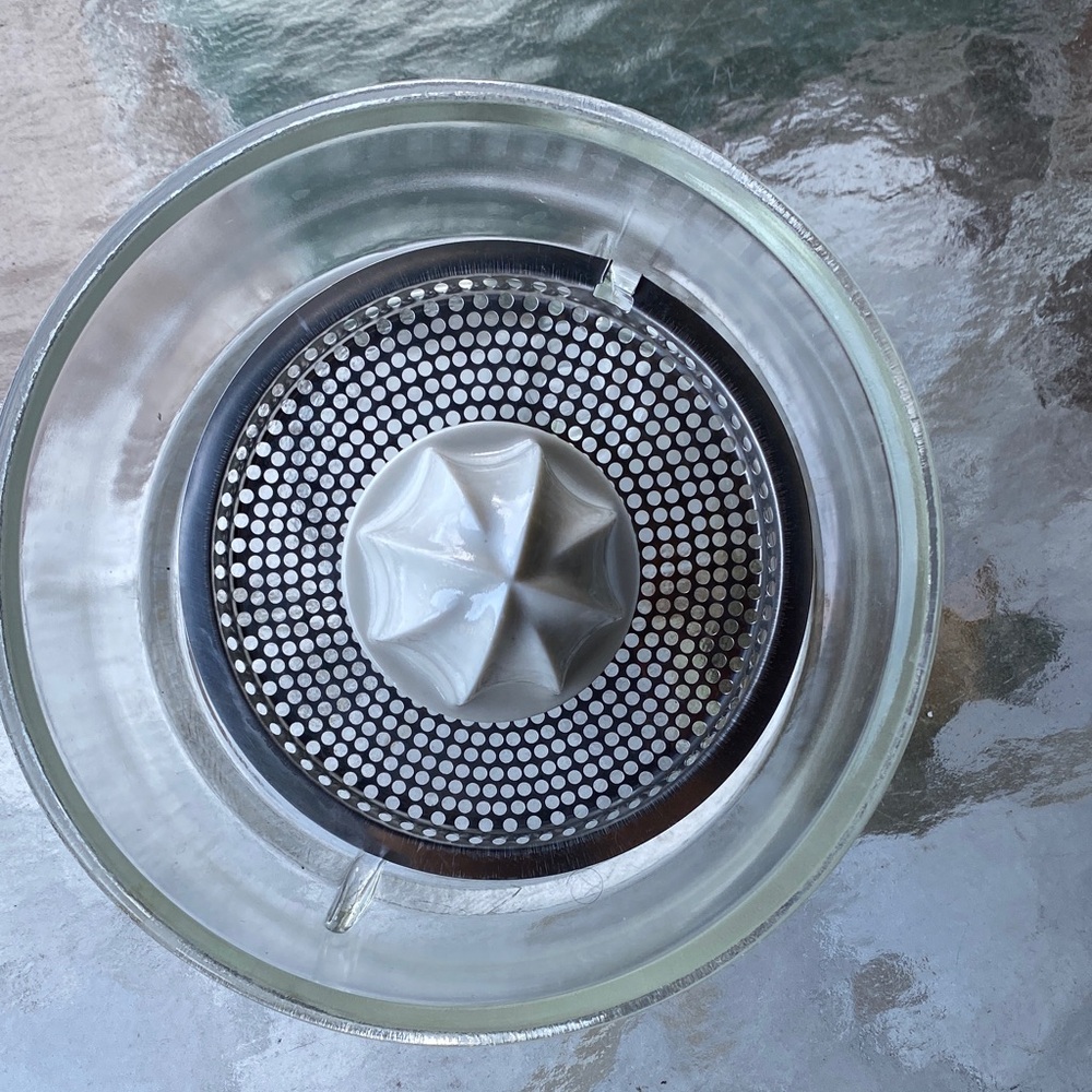 Vintage Glass Citrus Juicer Strainer part to sunbeam juicer